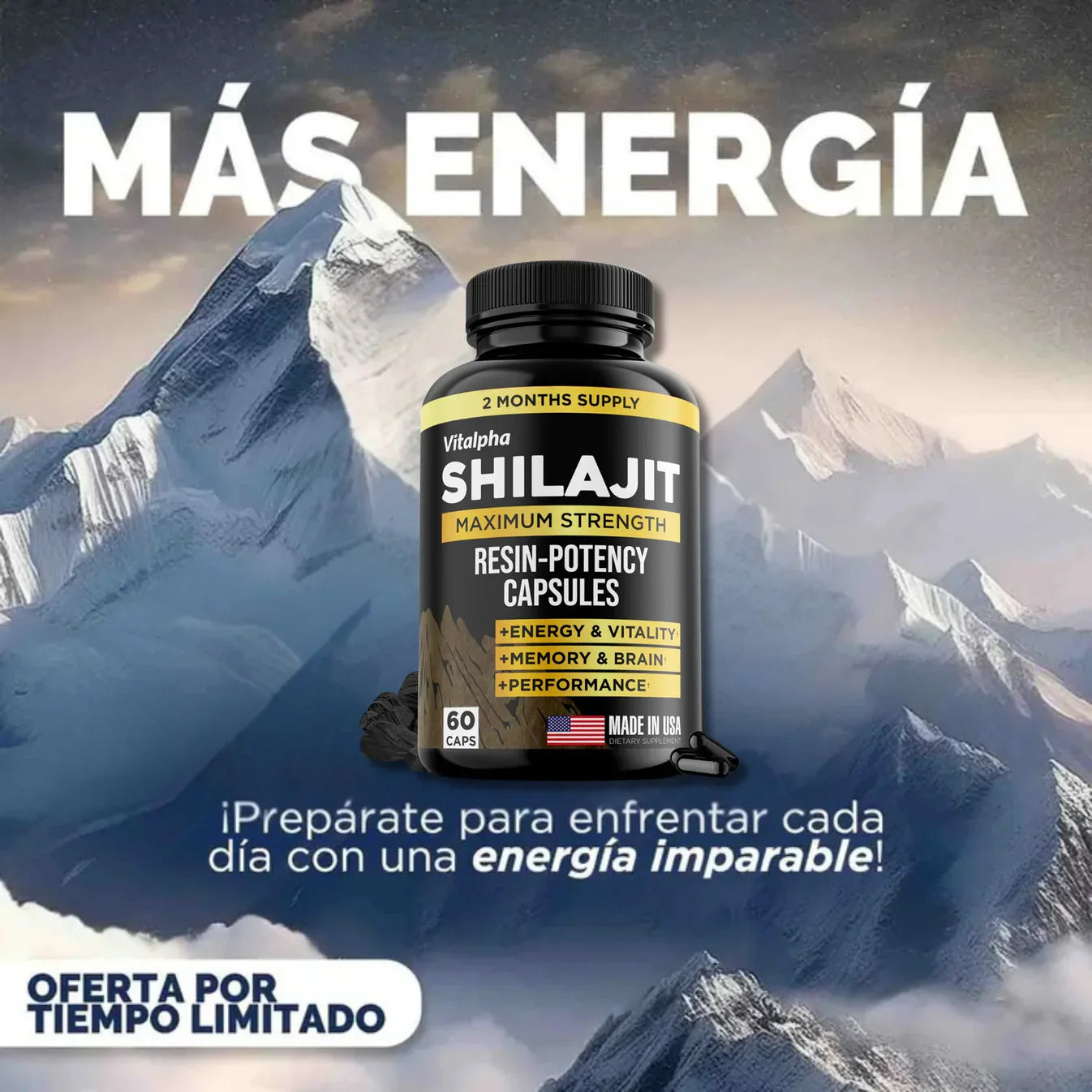 SHILAJIT CAPSULAS VITALIS ORIGINAL - NO COMPRES REPLICAS BARATAS