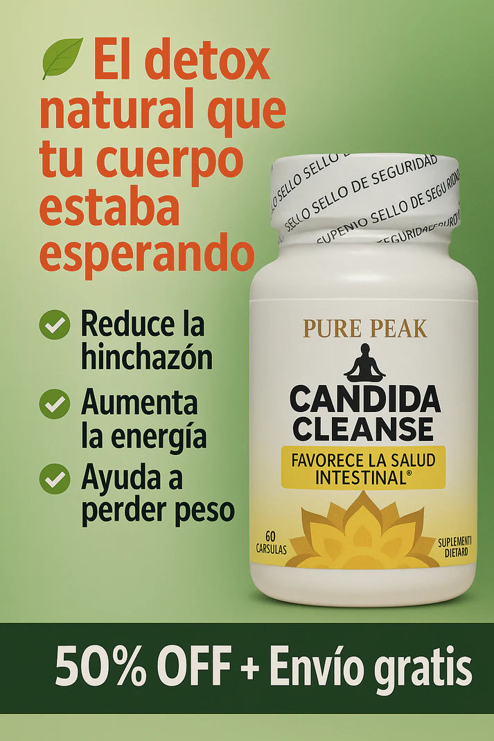 CÁNDIDA CLEANSE ORIGINAL 🍄 - Detox natural para reducir hinchazón y mejorar tu digestión