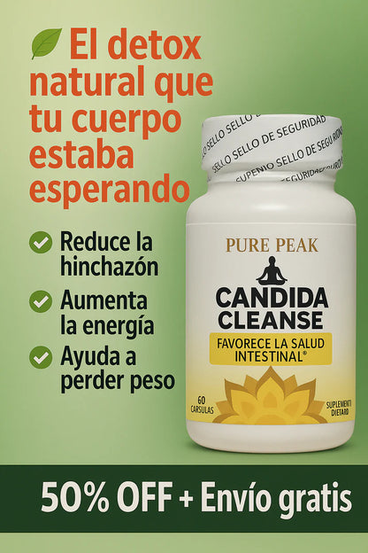 CÁNDIDA CLEANSE ORIGINAL 🍄 - Detox natural para reducir hinchazón y mejorar tu digestión