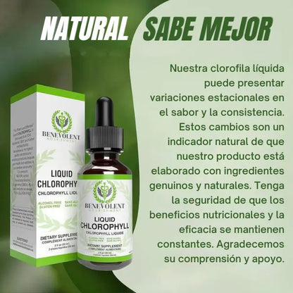 Benevolent™ Clorofila Liquida - Solución en Gotas
